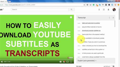 youtube video downloader script|download youtube transcript as text.